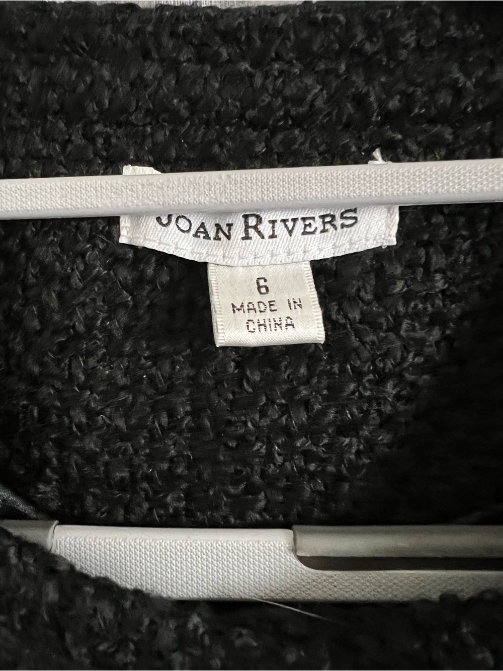 Joan Rivers Black Tweed Jacket with Gold Buttons - Picture 4 of 5